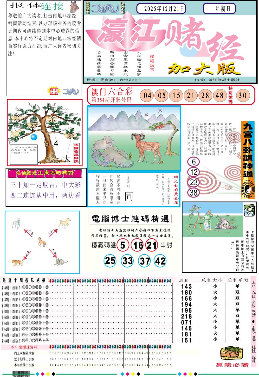 355期濠江赌经A加大版[图]