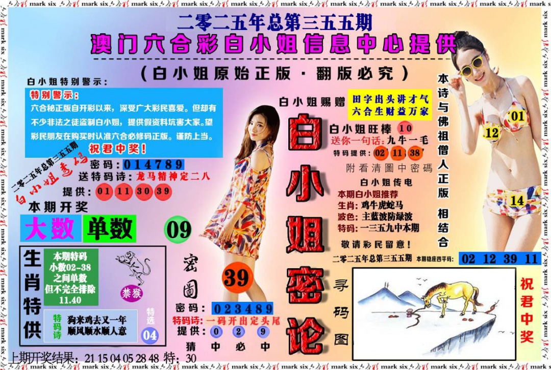 355期白小姐密论[图]