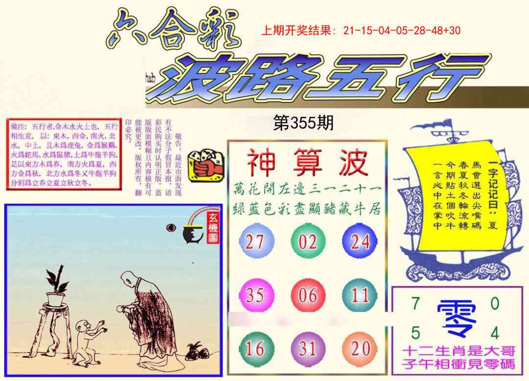 355期波路五行[图]