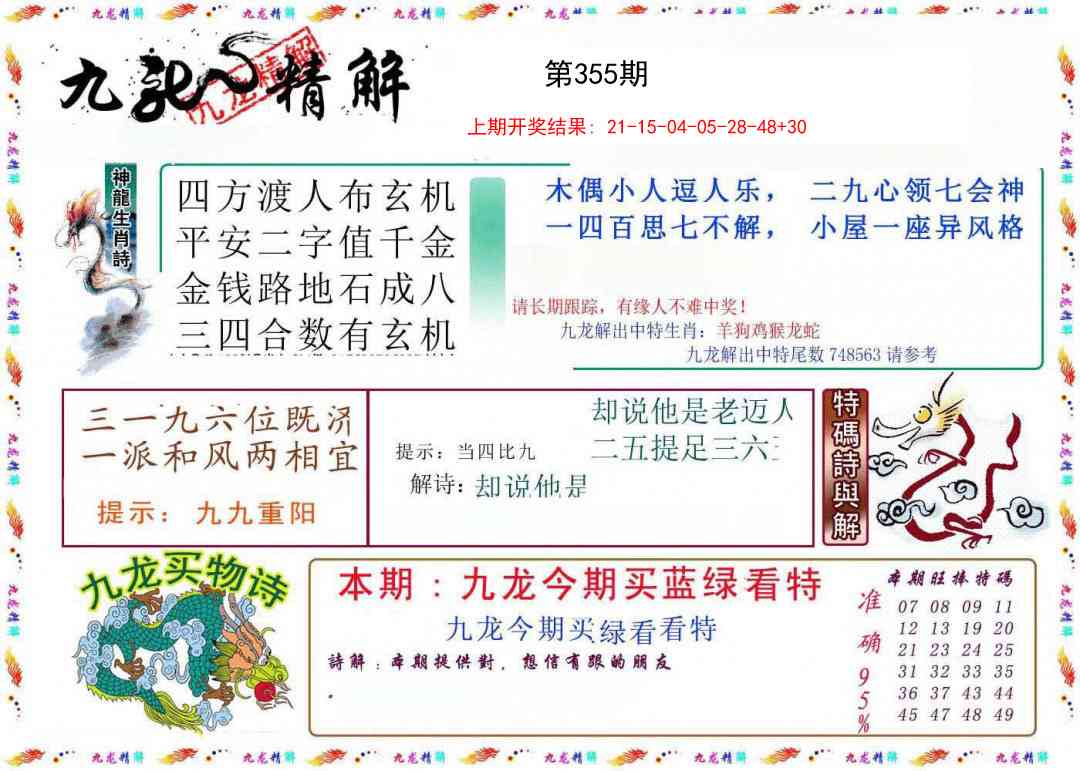 355期九龙精解[图]